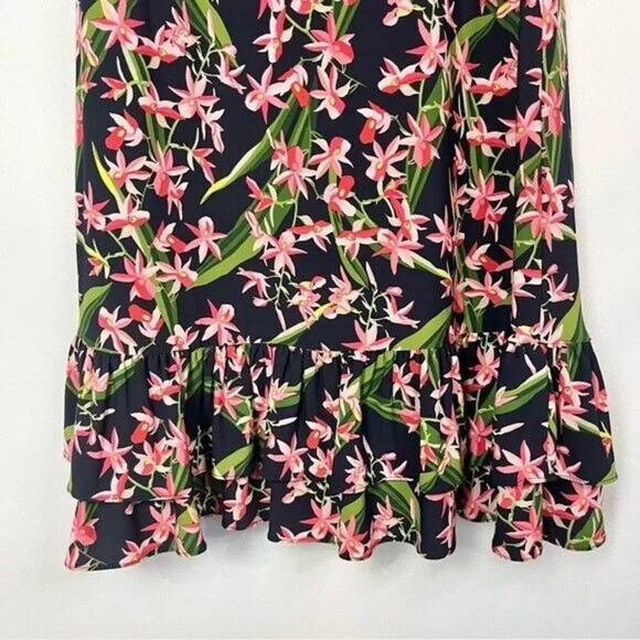 Tommy Hilfiger Floral Print A-Line Mini Dress 8 - Picture 5 of 6